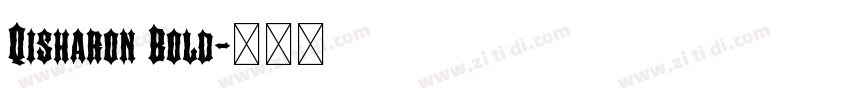 Qisharon Bold字体转换